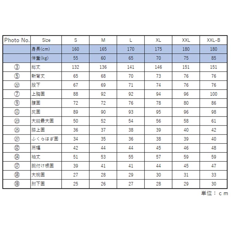 �yGRUSH�z�����Y �T�C�Y�`���[�g