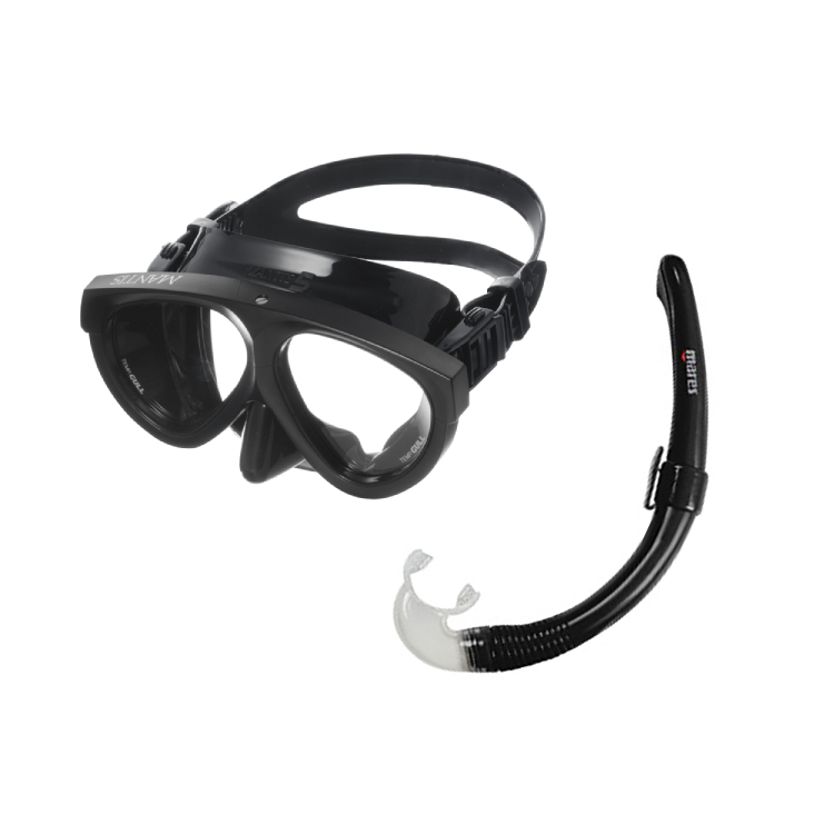 マンティス5 ブラックシリコン + スノーケル@ 軽器材2点セット