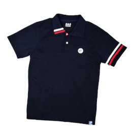 [ SAS ] gR[ | (NVY) 40012 TRICOLOR POLO |Vc UVz