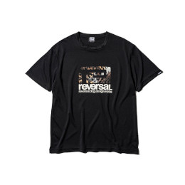 [ reversal ] o[T rvddw LEOPARD BIG MARK DRY TEE BK rv23aw051