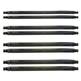 [ BUECHAT ] 16mm PAIR OF RUBBERS BLACK 180mm 121372