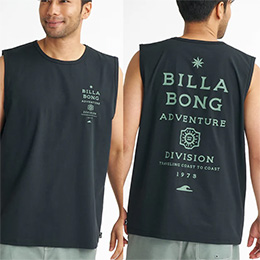 [ BILLABONG ] �r���{�� �����Y �yWIDE FIT�z FIRMA STRETCH TANK �T�[�t�^���N�g�b�v BG01A861
