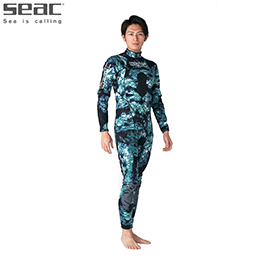 [ SEAC ] BODY FIT CAMO 1.5mm �E�G�b�g�X�[�c �y�݌Ɉ�|/�ԕi�����s�z