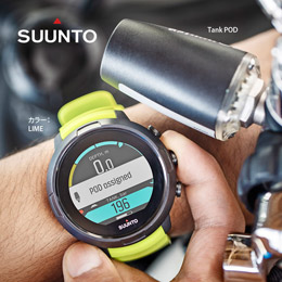 [ SUUNTO ] D5+Tank POD ZbgiXgD5+^N|bh Zbgj _CuRs[^[LIME][ {Ki ]